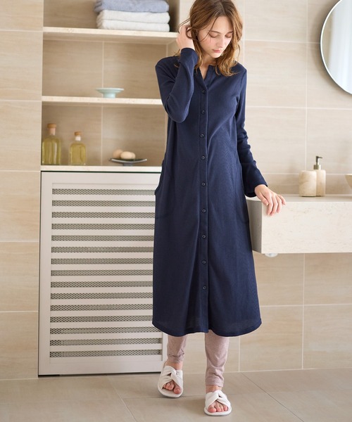 Rosemadame(ローズマダム)の「ワッフルワンピ×レギンス2WAYパジャマ(マタニティウェア/グッズ・レディース・カーキ/ネイビー・MEDIUM/LARGE)」の22枚目の写真