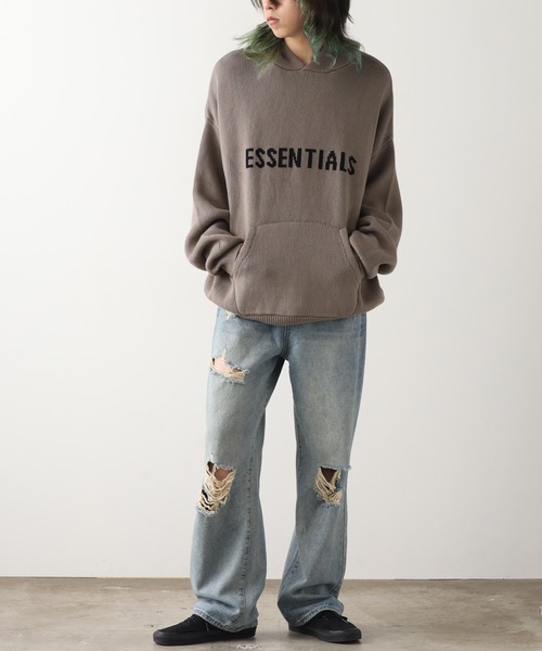 セール】FOG ESSENTIALS/エッセンシャルズ FRONT LOGO HOODIE KNIT