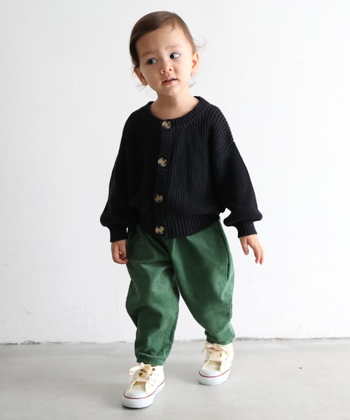 PUPPAPUPO(プッパプーポ)の「タック テーパード パンツ(その他パンツ・キッズ・ブラウン/ブラック/グリーン/ライトベージュ・120/130/140/110/100/90/80)」の5枚目の写真