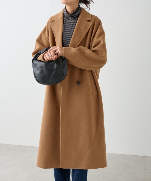 BEARDSLEY(ビアズリー)の「ロングリバーチェスターコート(チェスターコート・レディース・ネイビー/キャメル・FREE)」の22枚目の写真