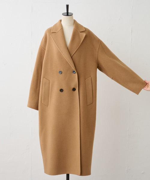 BEARDSLEY(ビアズリー)の「ロングリバーチェスターコート(チェスターコート・レディース・ネイビー/キャメル・FREE)」の20枚目の写真