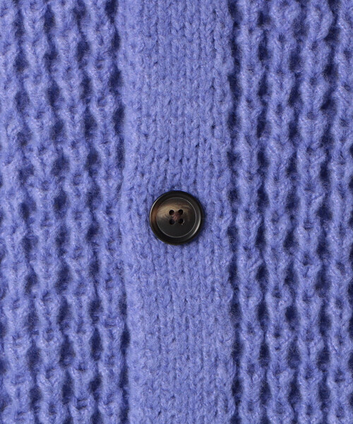 COMME CA ISM(コムサイズム)の「ワッフル編み Vネックカーディガン(カーディガン/ボレロ・メンズ・アイボリー/ライラック/ダークブラウン/グリーン・FREE)」の16枚目の写真