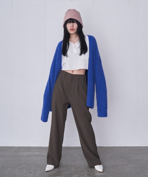 FEKETE（フェケテ）の「OVERSIZED SHAGGY KNIT CARDIGAN / オーバー