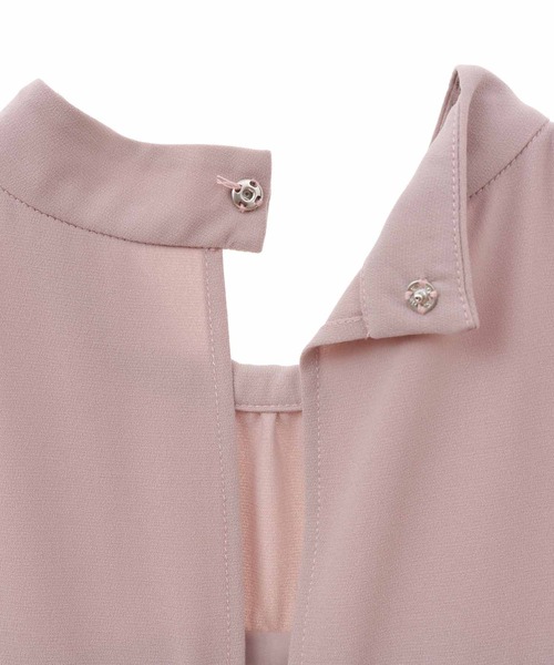 31 Sons de mode（トランテアン　ソン　ドゥ　モード）の「異素材ベアドッキングワンピース（ワンピース・レディース・オフホワイト/ブラック/ピンク・36/38）」の10枚目の写真