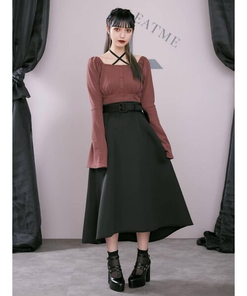 EATME(イートミー)の「ダブルTストラップパンプス(パンプス・レディース・ブラック/その他1/バーガンディー・S/M/L)」の18枚目の写真