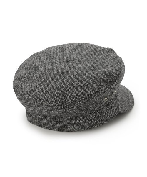 Mila Owen（ミラオーウェン）の「アイレットウール混キャスケット（キャスケット・レディース・グレー/ブラック・FREE）」の4枚目の写真