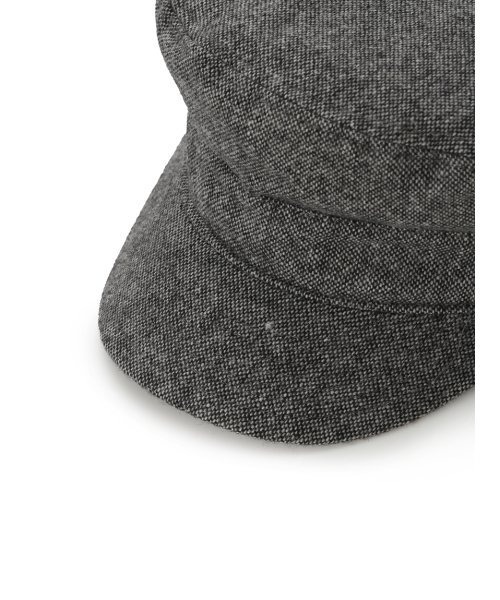 Mila Owen（ミラオーウェン）の「アイレットウール混キャスケット（キャスケット・レディース・グレー/ブラック・FREE）」の5枚目の写真