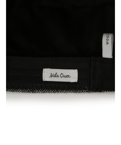 Mila Owen（ミラオーウェン）の「アイレットウール混キャスケット（キャスケット・レディース・グレー/ブラック・FREE）」の9枚目の写真