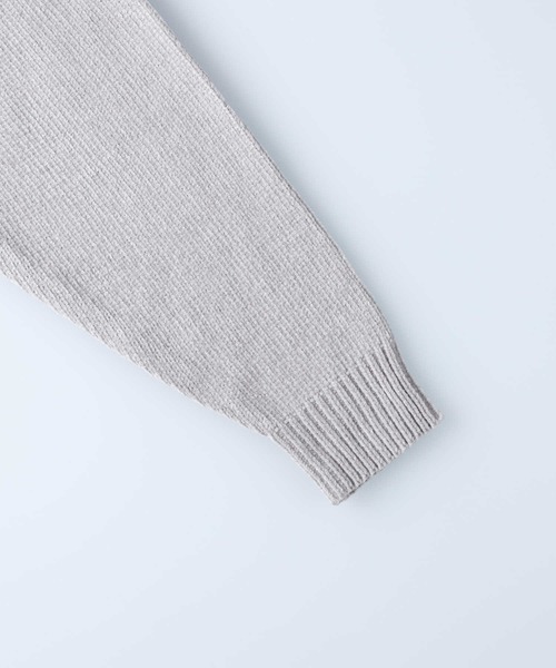 BACK NUMBER（バックナンバー）の「【BACK NUMBER】求心柄モールクルーニット（ニット/セーター・メンズ・ブラック/グレー/オフホワイト・S/M/L/XL）」の5枚目の写真