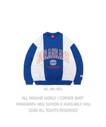 PARAGRAPH(パラグラフ)/22AW Color Block Sweatshirt/カラー ブロック クルーネック スウェット/No.021
