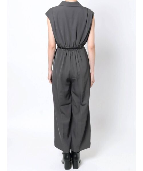 MURUA（ムルーア）の「ウエストベルトワイドロンパース（ワンピース・レディース・モカ/ダークグレー・FREE）」の10枚目の写真