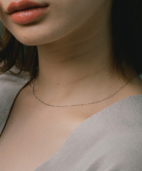 VATSURICA(バツリカ)の「〈VATSURICA〉silver925 / 金属アレルギー対応 / シンプルチェーンネックレス1(ネックレス・レディース・シルバー/ゴールド・FREE)」の2枚目の写真