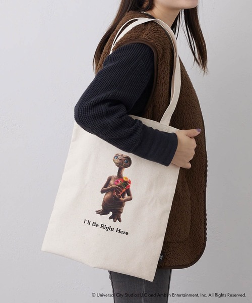 BIRTHDAY BAR（バースデイバー）の「「E.T.」トートバッグ（トートバッグ・レディース・ナチュラル/グレー・フリー）」の11枚目の写真