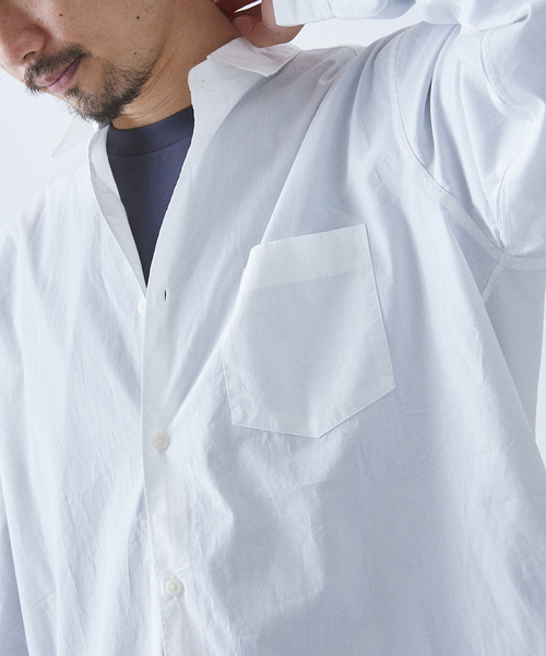 417 EDIFICE(フォーワンセブンエディフィス)の「【Essential / エッセンシャル】 SHIRT(シャツ/ブラウス・メンズ・ホワイト/スカイブルー/ブラック/ベージュ/ラベンダー/イエロー系その他・SMALL/MEDIUM/LARGE/XX-LARGE)」の7枚目の写真