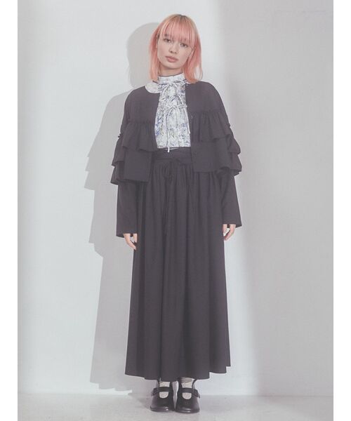 merry jenny(メリージェニー)の「ダブルベルトブーツ(ブーツ・レディース・ブラック/ベージュ・MEDIUM/LARGE)」の8枚目の写真