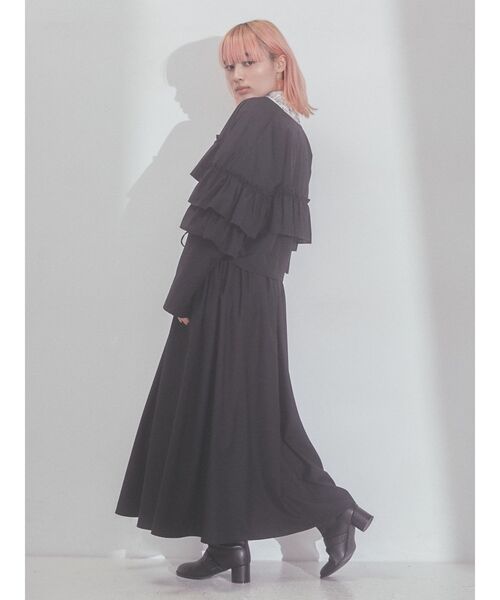 merry jenny(メリージェニー)の「ダブルベルトブーツ(ブーツ・レディース・ブラック/ベージュ・MEDIUM/LARGE)」の9枚目の写真