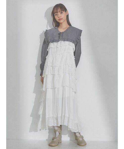 merry jenny(メリージェニー)の「ダブルベルトブーツ(ブーツ・レディース・ブラック/ベージュ・MEDIUM/LARGE)」の14枚目の写真