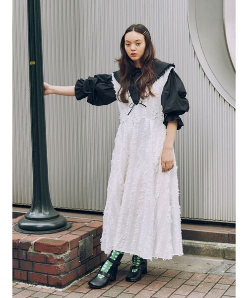 merry jenny(メリージェニー)の「ダブルベルトブーツ(ブーツ・レディース・ブラック/ベージュ・MEDIUM/LARGE)」の19枚目の写真