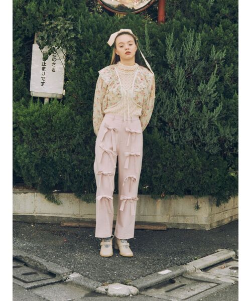 merry jenny(メリージェニー)の「ダブルベルトブーツ(ブーツ・レディース・ブラック/ベージュ・MEDIUM/LARGE)」の16枚目の写真