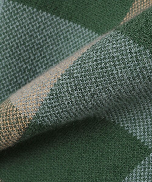 SHIPS（シップス）の「SHIPS:〈手洗い可能〉コットン カシミヤ チェック クルーネックニット（ニット/セーター・メンズ・ワイン/ブルー/グリーン/ベージュ・SMALL/MEDIUM/LARGE/X-LARGE）」の20枚目の写真