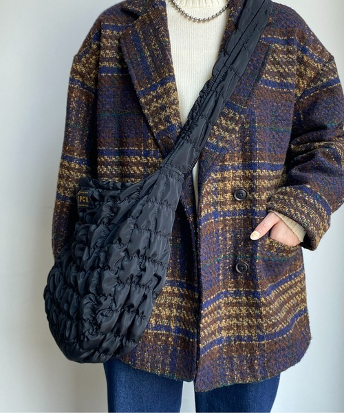 CPCM（シーピーシーエム）の「キルティングボリュームショルダーバッグ（ショルダーバッグ・メンズ・ブラック/オフホワイト・FREE）」の8枚目の写真