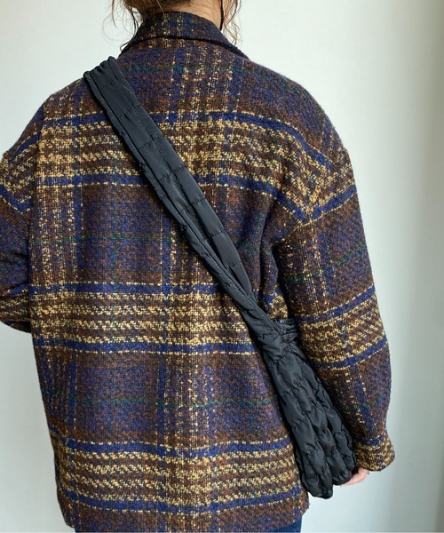 CPCM（シーピーシーエム）の「キルティングボリュームショルダーバッグ（ショルダーバッグ・メンズ・ブラック/オフホワイト・FREE）」の9枚目の写真