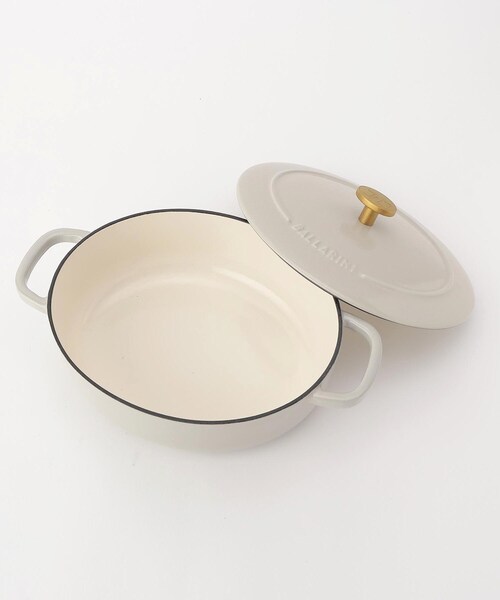 セール】◇ベラモンテ オーバル 23cm クリームホワイト ＜BALLARINI