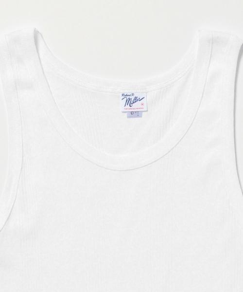 MILLER(ミラー)の「MILLER / SOLID TANK TOP(タンクトップ・メンズ・ブラック/ホワイト/グレー・MEDIUM/LARGE/SMALL)」の8枚目の写真