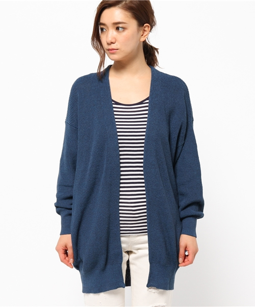 MOUSSY（マウジー）の「OVERSIZED KNIT CDK（カーディガン/ボレロ・レディース・ダークブルー/トップグレー/ライトグリーン・FREE）」の12枚目の写真