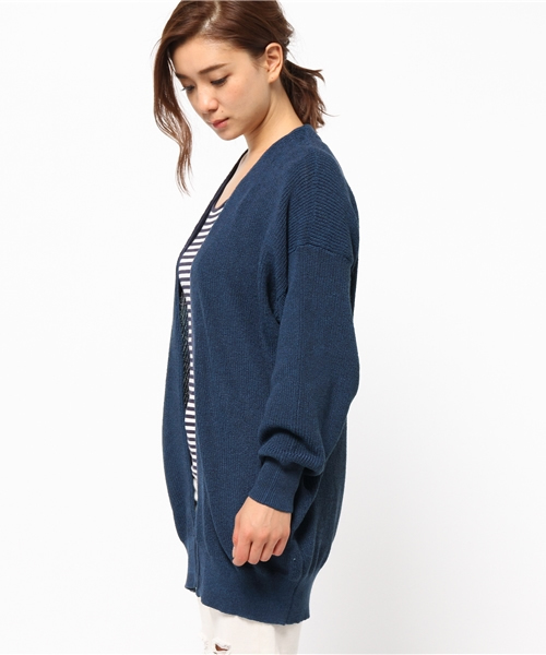 MOUSSY（マウジー）の「OVERSIZED KNIT CDK（カーディガン/ボレロ・レディース・ダークブルー/トップグレー/ライトグリーン・FREE）」の13枚目の写真