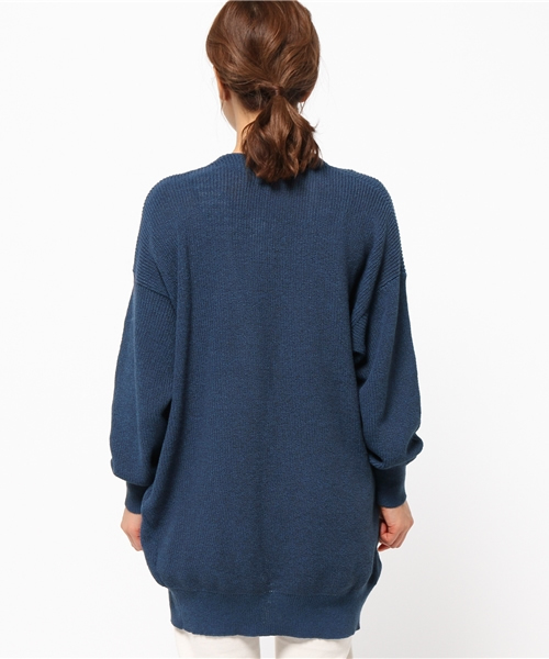 MOUSSY（マウジー）の「OVERSIZED KNIT CDK（カーディガン/ボレロ・レディース・ダークブルー/トップグレー/ライトグリーン・FREE）」の14枚目の写真