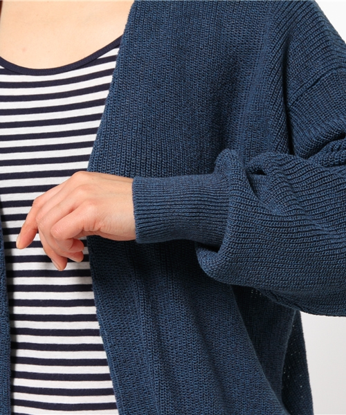 MOUSSY（マウジー）の「OVERSIZED KNIT CDK（カーディガン/ボレロ・レディース・ダークブルー/トップグレー/ライトグリーン・FREE）」の7枚目の写真