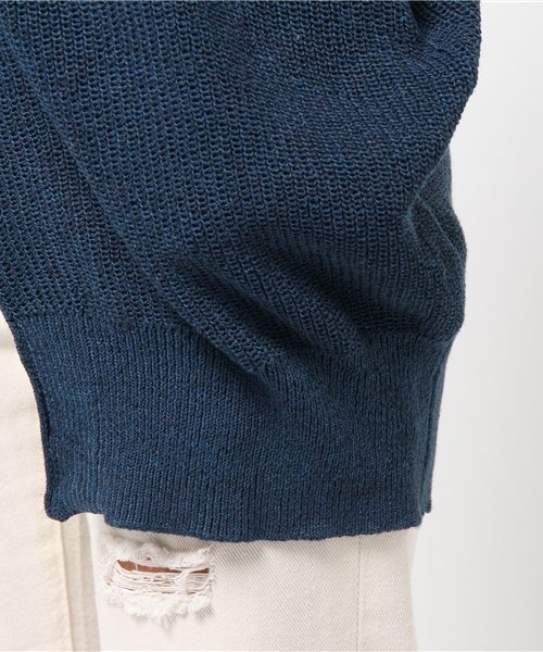 MOUSSY（マウジー）の「OVERSIZED KNIT CDK（カーディガン/ボレロ・レディース・ダークブルー/トップグレー/ライトグリーン・FREE）」の9枚目の写真