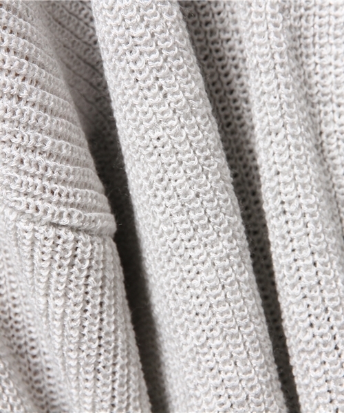 MOUSSY（マウジー）の「OVERSIZED KNIT CDK（カーディガン/ボレロ・レディース・ダークブルー/トップグレー/ライトグリーン・FREE）」の5枚目の写真