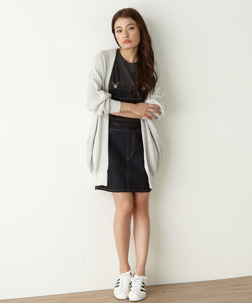 MOUSSY（マウジー）の「OVERSIZED KNIT CDK（カーディガン/ボレロ・レディース・ダークブルー/トップグレー/ライトグリーン・FREE）」の20枚目の写真