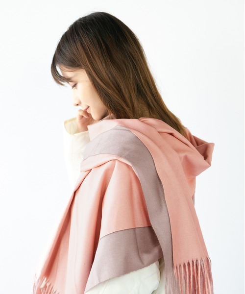 14+（イチヨンプラス）の「ポリエステルリバーシストール（ストール/ショール・レディース・ピンク/ブルー/パープル/イエロー・FREE）」の18枚目の写真