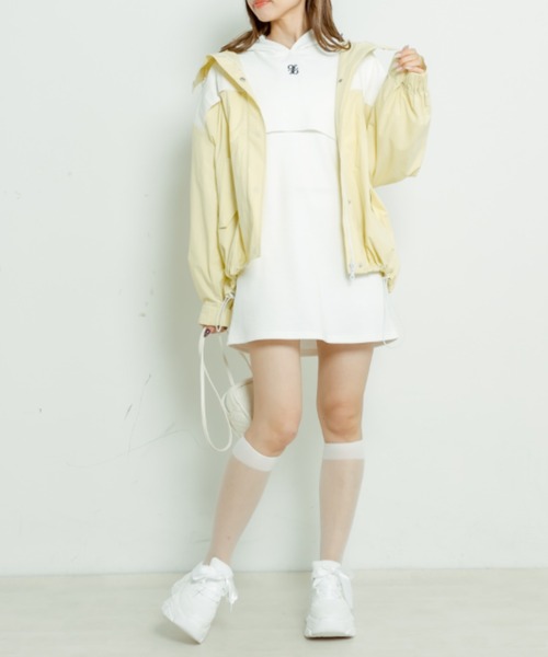 OLIVE des OLIVE（オリーブデオリーブ）の「配色マウンテンパーカー　1031070050（マウンテンパーカー・レディース・ベージュ/イエロー/オフホワイト・FREE）」の20枚目の写真