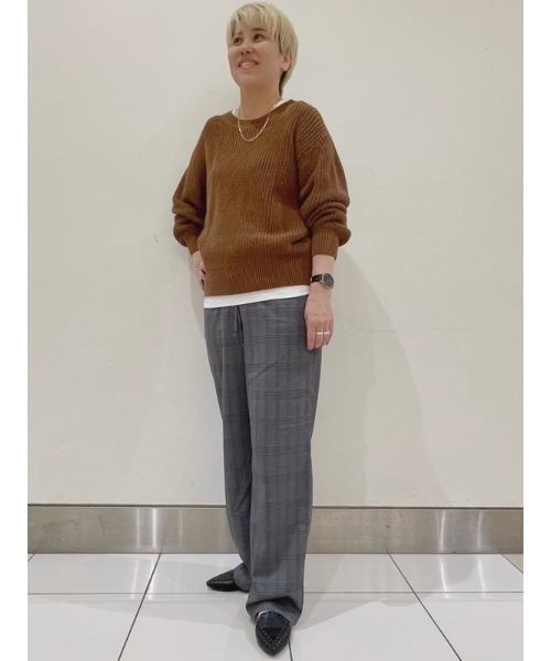 GAP(ギャップ)の「シェーカーステッチ クルーネックセーター(ニット/セーター・レディース・ネイビー/ベージュ/ピンク/ブラウン系その他/グリーン/グレー・XS/S/M/L/XL/XXS)」の9枚目の写真