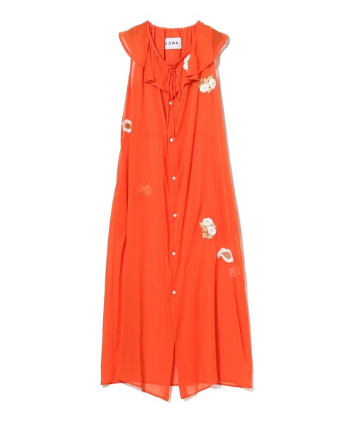 Ray BEAMS（レイビームス）の「NOMA t.d. × Ray BEAMS / 別注 Chiffon Dress（ワンピース・レディース・オレンジ・ONE SIZE）」の2枚目の写真