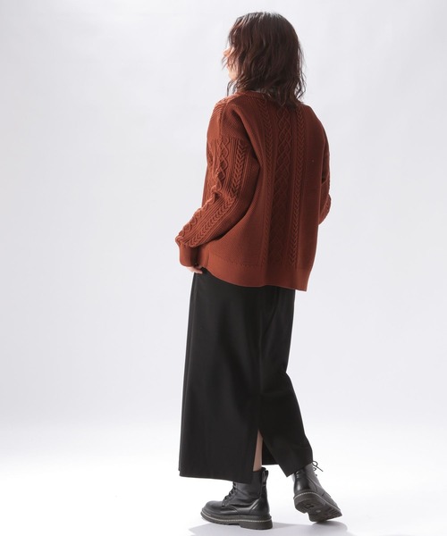 niko and...(ニコアンド)の「きちんとイージースティックスカート(スカート・レディース・ライトグリーン/ブルー/ブラック・MEDIUM/LARGE)」の6枚目の写真