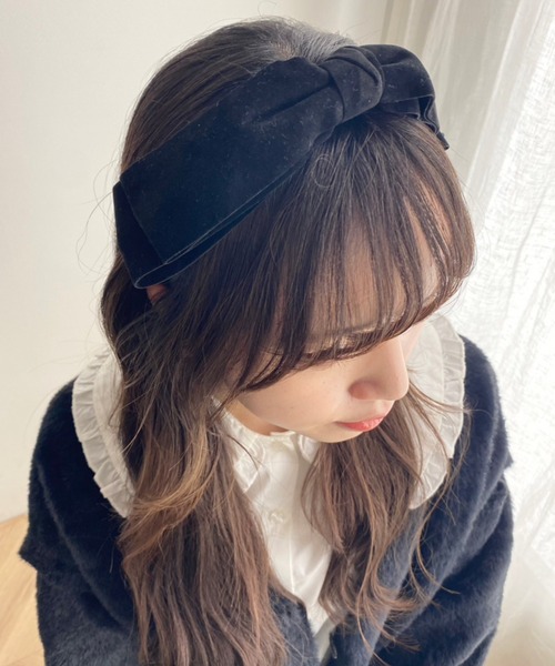 WEGO(ウィゴー)の「WEGO/リボンカチューシャ(カチューシャ・レディース・ブラック・FREE)」の6枚目の写真