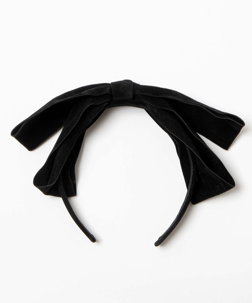 WEGO(ウィゴー)の「WEGO/リボンカチューシャ(カチューシャ・レディース・ブラック・FREE)」の2枚目の写真