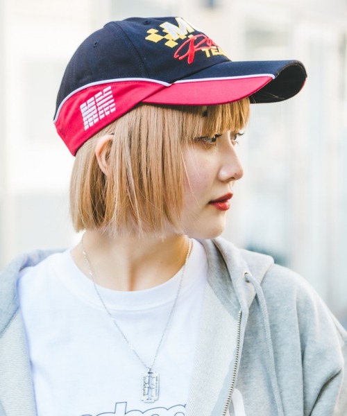 MAHAGRID（マハグリッド）の「『mahagrid/マハグリッド』RACING BALL CAP/レーシングボール キャップ（キャップ・レディース・ブラック/ネイビー・FREE）」の10枚目の写真