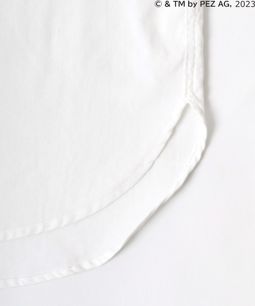 MARUKAWA（マルカワ）の「PEZ/ペッツ ワンポイントロゴ キャラクター刺繍 無地 ストライプ オーバーサイズ レギュラーカラーシャツ メンズ レディース（シャツ/ブラウス・メンズ・ブルー系その他/グリーン/ホワイト・M/L）」の11枚目の写真