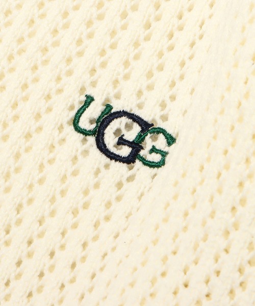 UGG（アグ）の「UGG@mos オープンネックニットトップス / アグ オープンネックニットトップス（ニット/セーター・レディース・グレー/ホワイト/ブラック・L/M）」の4枚目の写真