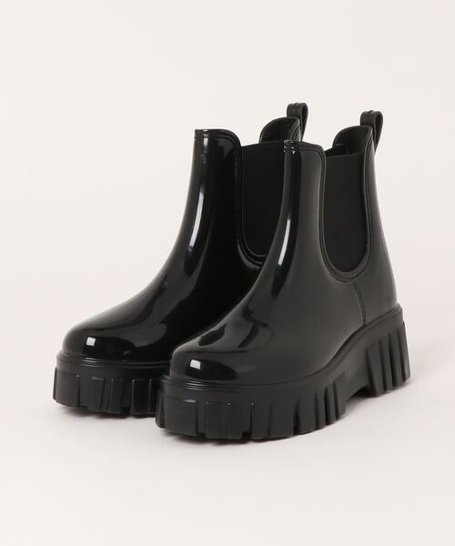 aimoha（アイモハ）の「厚底ショートレインブーツ（レインシューズ・レディース・ライトベージュ/ライトグレー/ピンク/ベージュ/パープル/ブラック・23.0cm/25.0cm/23.5cm/24.5cm/24.0cm/25.5cm）」の9枚目の写真