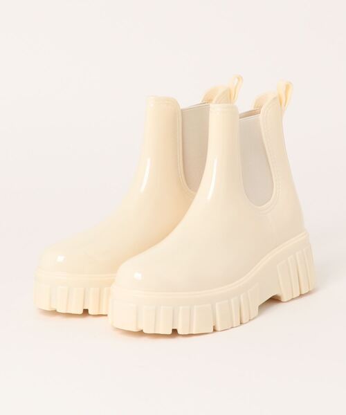 aimoha（アイモハ）の「厚底ショートレインブーツ（レインシューズ・レディース・ライトベージュ/ライトグレー/ピンク/ベージュ/パープル/ブラック・23.0cm/25.0cm/23.5cm/24.5cm/24.0cm/25.5cm）」の12枚目の写真