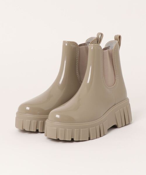 aimoha（アイモハ）の「厚底ショートレインブーツ（レインシューズ・レディース・ライトベージュ/ライトグレー/ピンク/ベージュ/パープル/ブラック・23.0cm/25.0cm/23.5cm/24.5cm/24.0cm/25.5cm）」の11枚目の写真