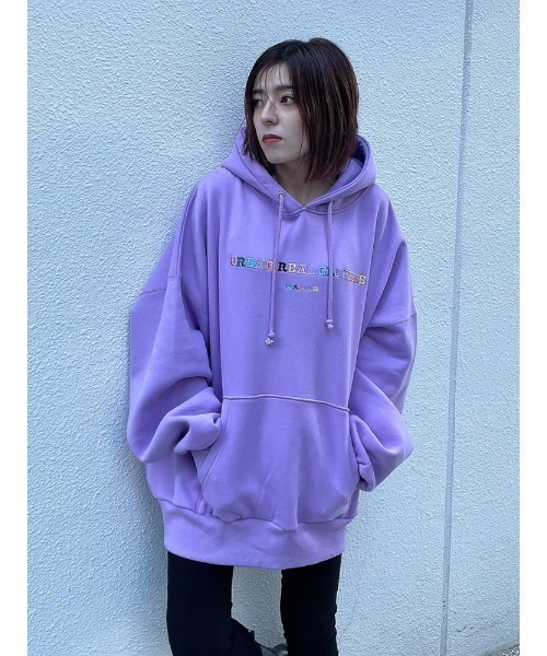 ENVYM（アンビー）の「カラーエンブロイダリールーズＰＯ（パーカー・レディース・ホワイト/パープル/ブルー/ブラック・FREE）」の10枚目の写真