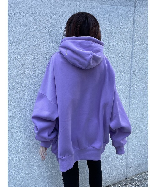 ENVYM（アンビー）の「カラーエンブロイダリールーズＰＯ（パーカー・レディース・ホワイト/パープル/ブルー/ブラック・FREE）」の12枚目の写真